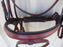 Horse English Padded Leather Show Bridle Crystal Bling  803MT03F