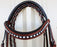 Horse English Padded Leather Show Bridle Crystal Bling  803MT06C
