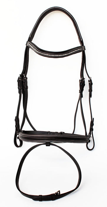 Horse English Show Padded Bridle Crystal Bling Browband  803R20