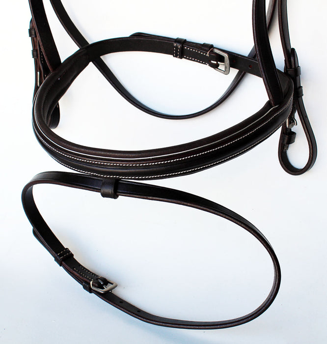 Horse English Padded Leather Show Bridle Crystal Bling  Jumping Hunter 803R42