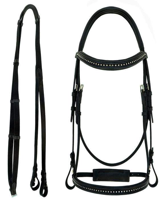 Horse English Brown All-Purpose Trail Leather Bridle Reins 805EB01