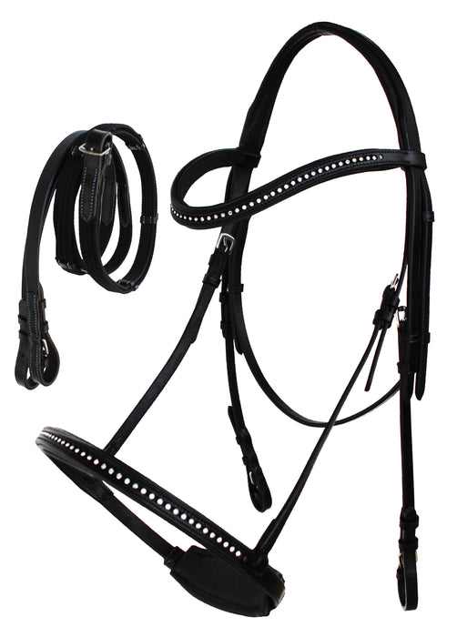 Horse English Brown All-Purpose Trail Leather Bridle Reins 805EB01