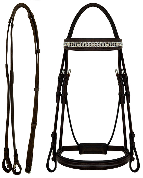English All-Purpose Trail Leather Bridle Reins 805EB04