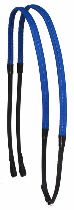 54" Horse English Black Leather Rubber Grip Schooling TRAINING Reins 805LR23