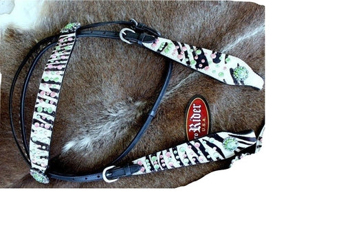 Horse Show Tack Horse Bridle Western Leather Headstall  8254HB