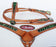 Show Tack Horse Bridle Western Leather Headstall Breast Collar Green 8255