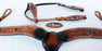 Show Tack Bridle Western Leather Rodeo Headstall Breast Collar Bling 85100
