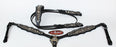 Horse Show Tack Bridle Western Leather Rodeo Headstall Breast Collar Black 8561