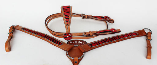 Horse Tack Bridle Western Leather Headstall Breast Collar 8801B