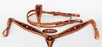 Horse Show Bridle Western Leather Rodeo Headstall Breast Collar 8803B