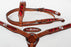 Horse Show Bridle Western Leather Rodeo Headstall Headstall Breast Collar Red 8811B