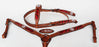 Horse Show Bridle Western Leather Rodeo Headstall Headstall Breast Collar Red 8811B