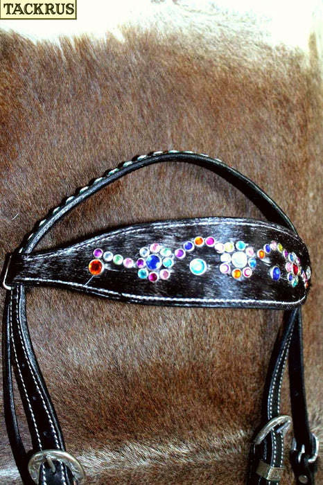 Horse Show Bridle Western Leather Rodeo Headstall  8842H