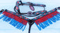Horse Show Bridle Western Leather Rodeo Headstall Breast Collar Tack 8849B