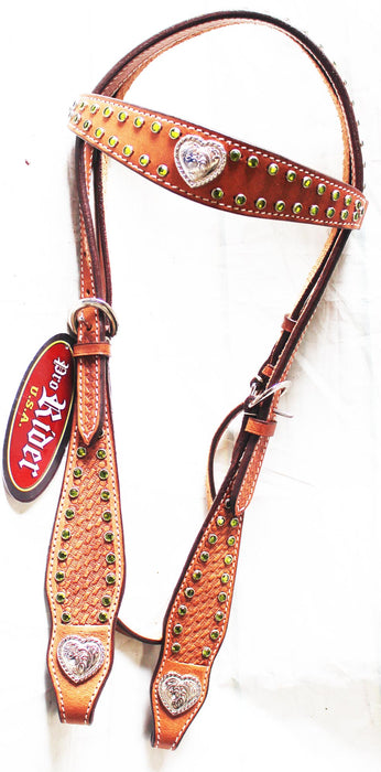 Horse Tack Bridle Western Leather Headstall  9204HBCO231