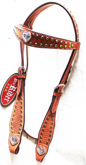Horse Tack Bridle Western Leather Headstall  9204HBCO231