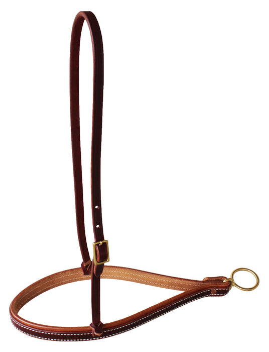 Horse Western Amish USA Tack Leather Latigo Overlay Noseband 975H901