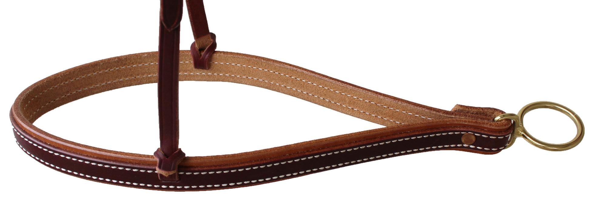 Horse Western Amish USA Tack Leather Latigo Overlay Noseband 975H901
