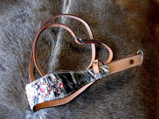 Horse Show Bridle Western Leather Barrel Racing Tack Rodeo Noseband  99100