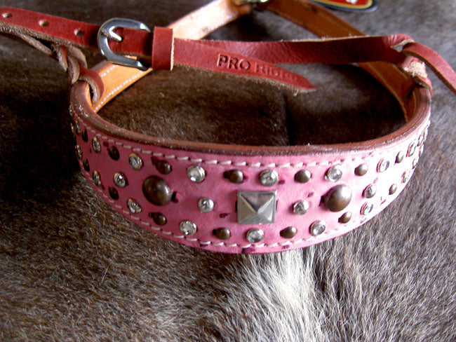 Horse Show Bridle Western Leather Barrel Racing Tack Rodeo NOSEBAND  99178