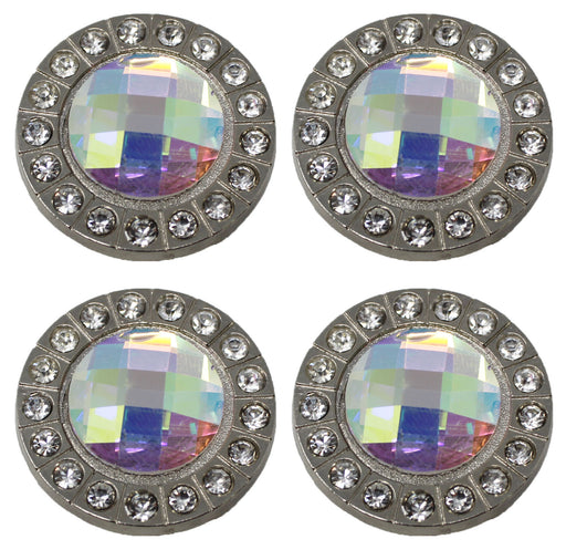 Set of 4 Conchos Western Saddle Tack Clear Co384