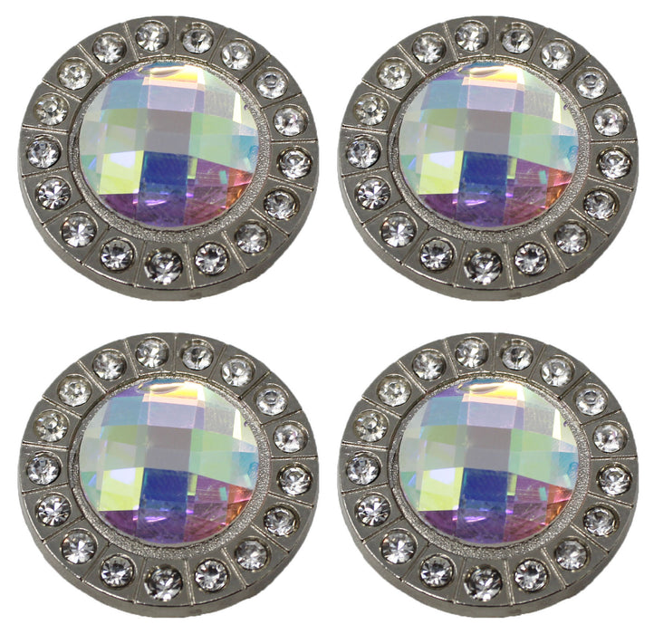 Set of 4 Conchos Western Saddle Tack Clear Co384