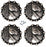 1-1/4" Set of 4 Horse Head Engraved Tack Belt Bag Conchos Screw Back Co641